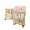 Wooden Multi-layer Earring Display Rack Earring Stud Storage Display Props Jewelry Storage Rack Counter Earring Jewelry Rack