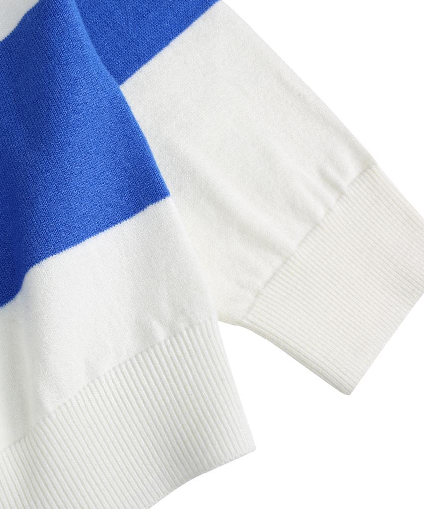 NODU Rugby Stripe Soft Knit [Blue]