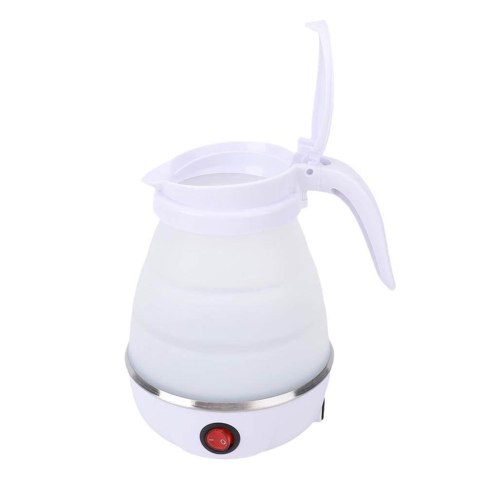 600W Foldable Electric Kettle 600ml Portable Efficient 6 Min Fast Boiled Safe for Travel Camping