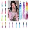 2PCS Colorful Twist Braid Bulk Lantern Braid Braided Ponytails Long Bubble Jumbo Braid Daily