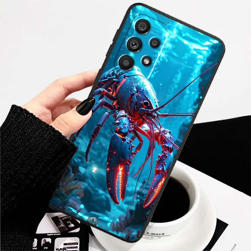 Чехол для телефона с дизайном Аниме Биология для Samsung A73 A72 A71 A55 A54 A53 A52 A51 A13 A22 A16 A15 A12 A14 A26 A07 5G Черный