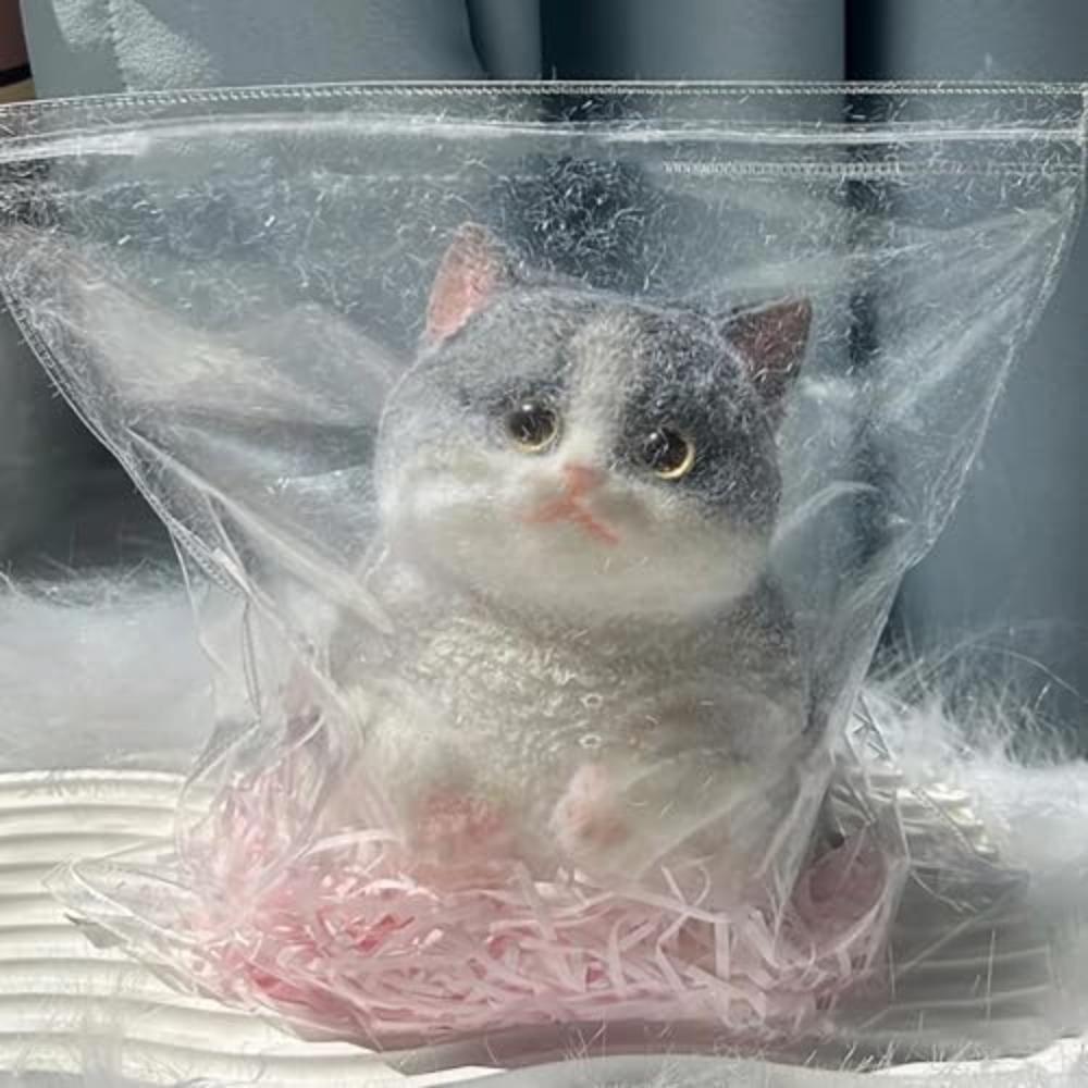 Cute Cat Soft Squeeze Toys Silicone Cat Pinching Toy New Stress Relief Toy  for Adults Kids