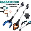 Upgrade 32" Aluminum Alloy Garbage Clip Foldable Grabber Reacher Tool Lightweight Trash Claw Grabbers Magnetic Pick Up Stick