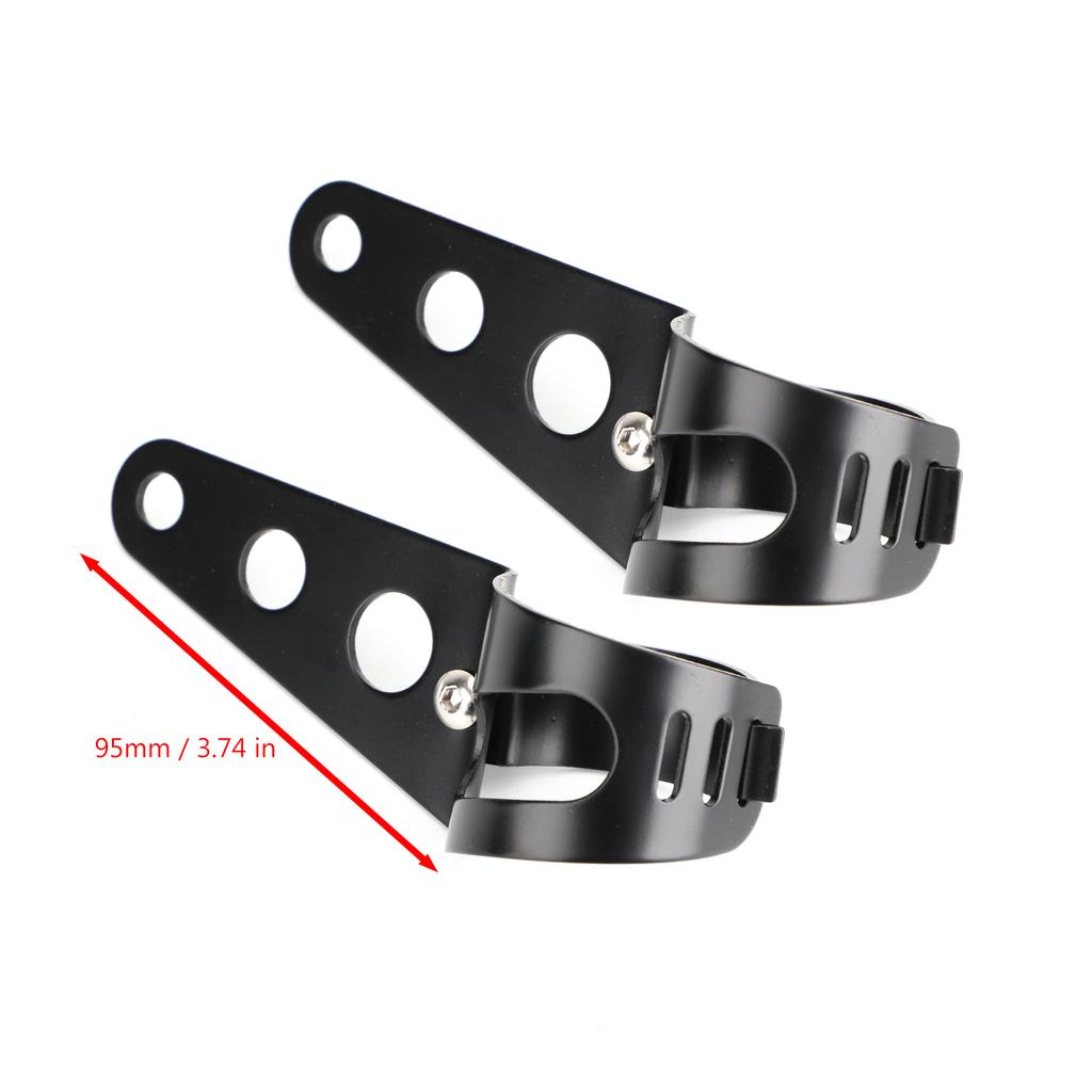 43мм-50мм Вилка Черный Кронштейн для Крепления Фары Мотоциклетный Адаптер Держателя Фары