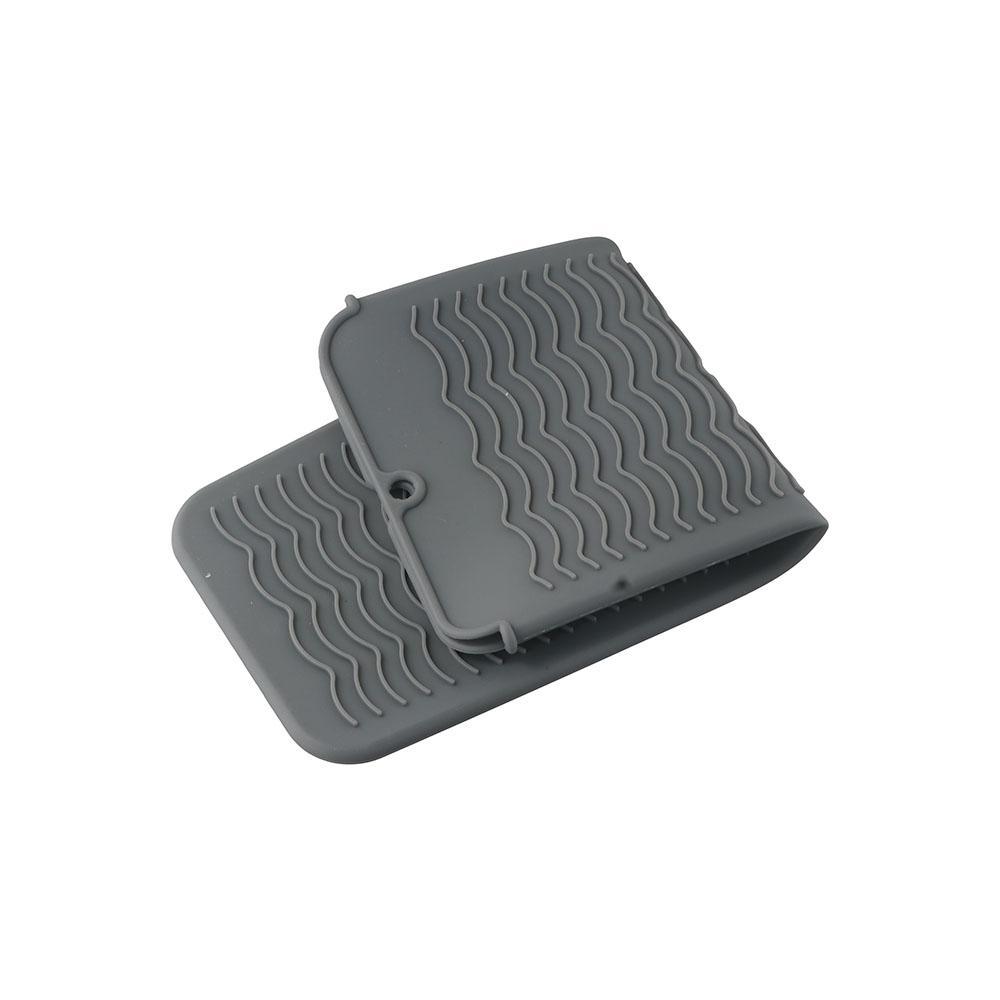 Силиконовый термоковрик с зажимом для завивки, сумка для хранения выпрямителя для волос, терморукав для плойки