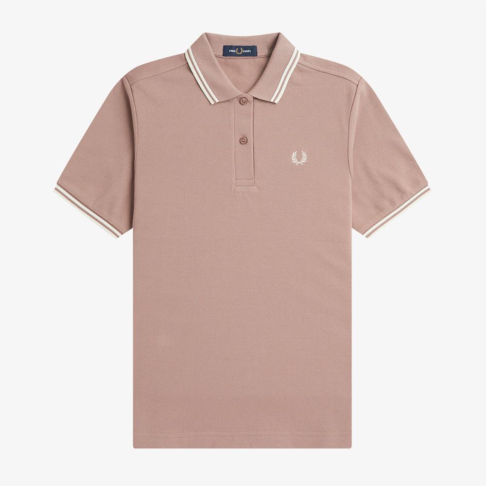 Fred Perry [G3600] Женская рубашка Fred Perry с двойным воротником - Темно-розовый/Кремовый Afpf2413600-U79