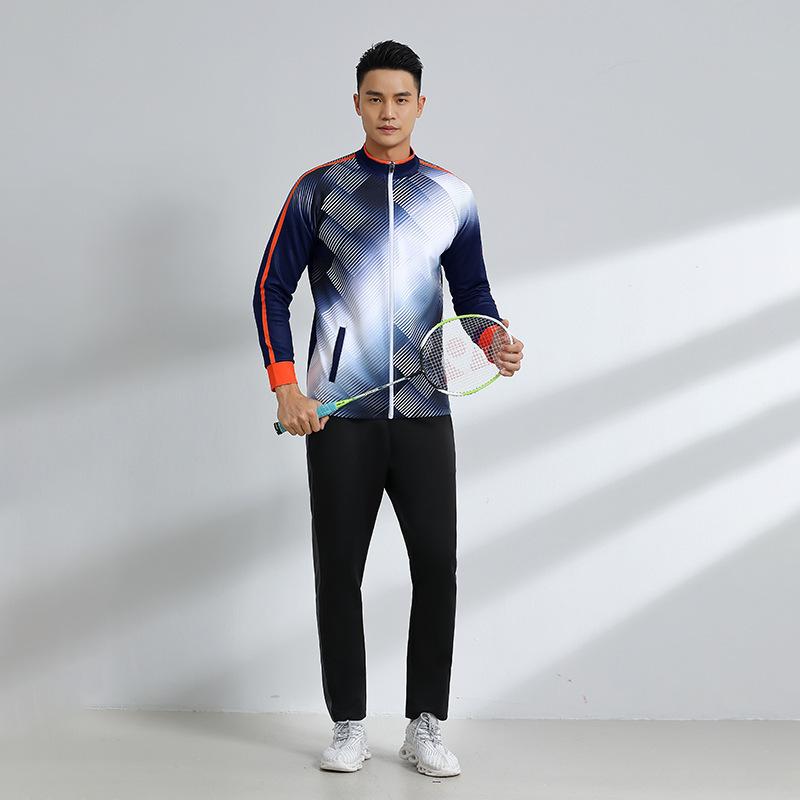 Бадминтон Теннис Форма Спортивная одежда Куртки Осень и Зима Мужские и Женские Костюмы-куртки Форма для группового выступления Наградная форма
