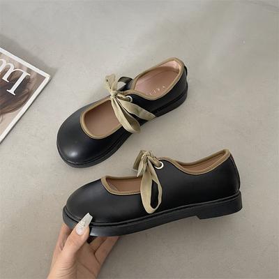 Повседневная женская обувь, женская обувь, оксфорды, бант, круглый носок, летнее платье, кожа, бабочка, новый крест, резина, однотонная, для отдыха, кружево-