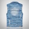 Мужская мода джинсы без рукавов куртка жилет мужской черный синий джинсовый жилет мужской ковбойский жилет для отдыха на природе мужская куртка жилет