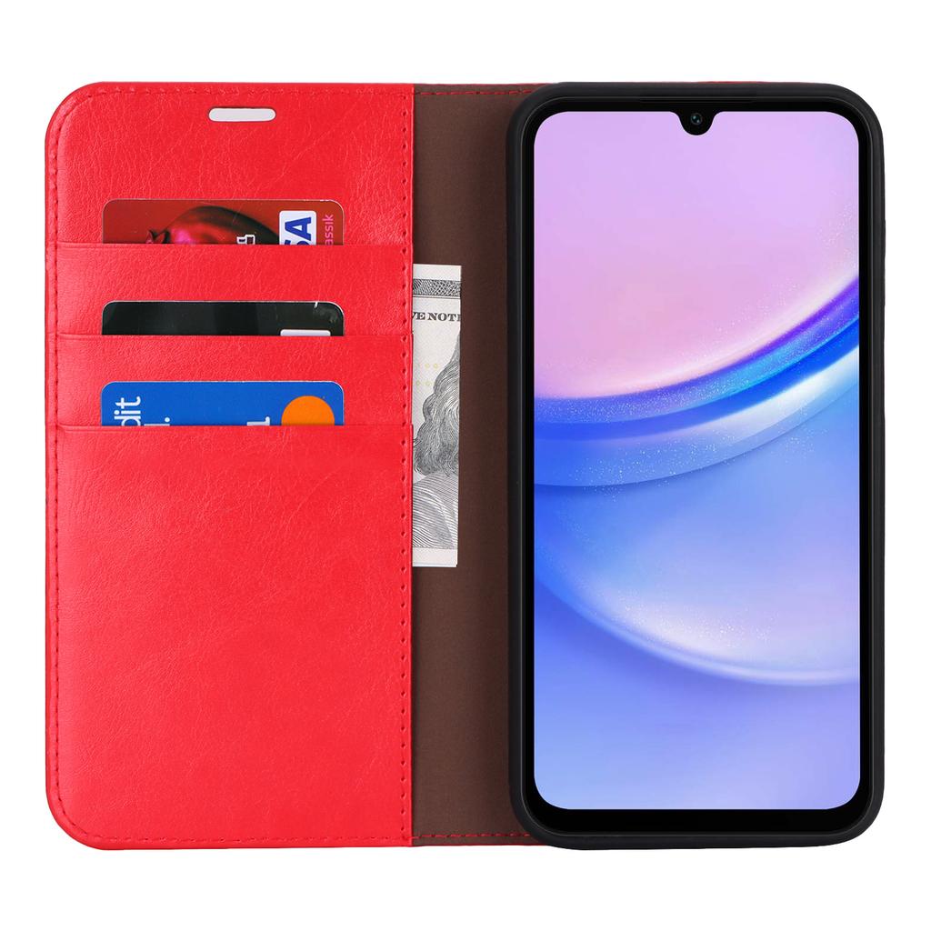 Для Samsung Galaxy A16 5G/4G Чехол Текстура Crazy Horse Сплит-кожа Кошелек Чехол для телефона