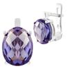 Silver Earrings with Alexandrite (1636428)