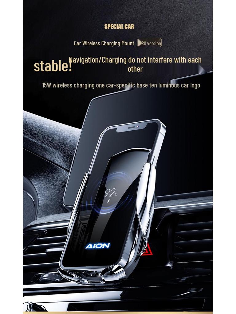 Беспроводное крепление для телефона в автомобиль с быстрой зарядкой Aion LX & Chuang 007/S/V/Y со смарт-индукцией