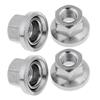 MTB Fixed Gear Anti-skid Texture Drum Hub Fastening M9 M10 Cycling Drum Screws Bicycle Hub Nuts