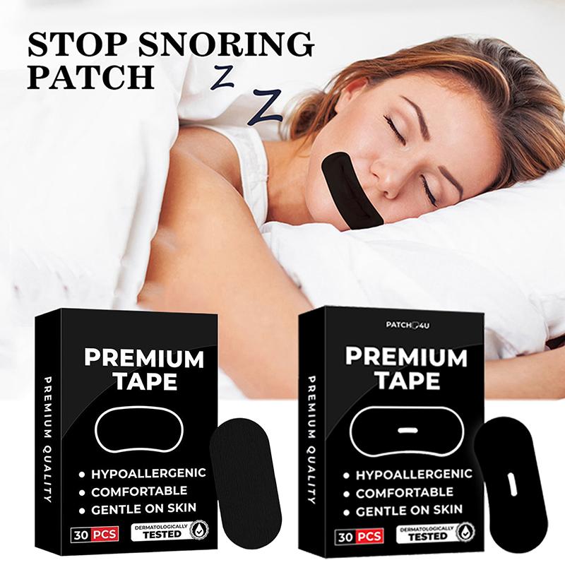 30Pcs Anti Snoring Sleep Mouth Tape Best Breathing Nasal Strips Medical Grade Improved Sleeping Keep Mouth Close Prevent Snoring