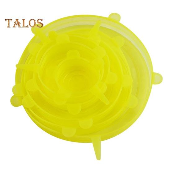 6 шт., силиконовые крышки для пищевых продуктов, крышки для чаш, сильная стабильность, пыленепроницаемость, сохранение свежести, пищевой класс, многофункциональные гибкие изоляционные чехлы, крышки для кастрюль, чашек