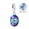 Copper Can Be Opene Blue Moon Pendant Charms Beads Jewellery Fit Original Bracelet For Women Diy Gift