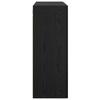 Wall Mounted Cabinet Black Oak Effect 69.5 x 34 x 90 cm
