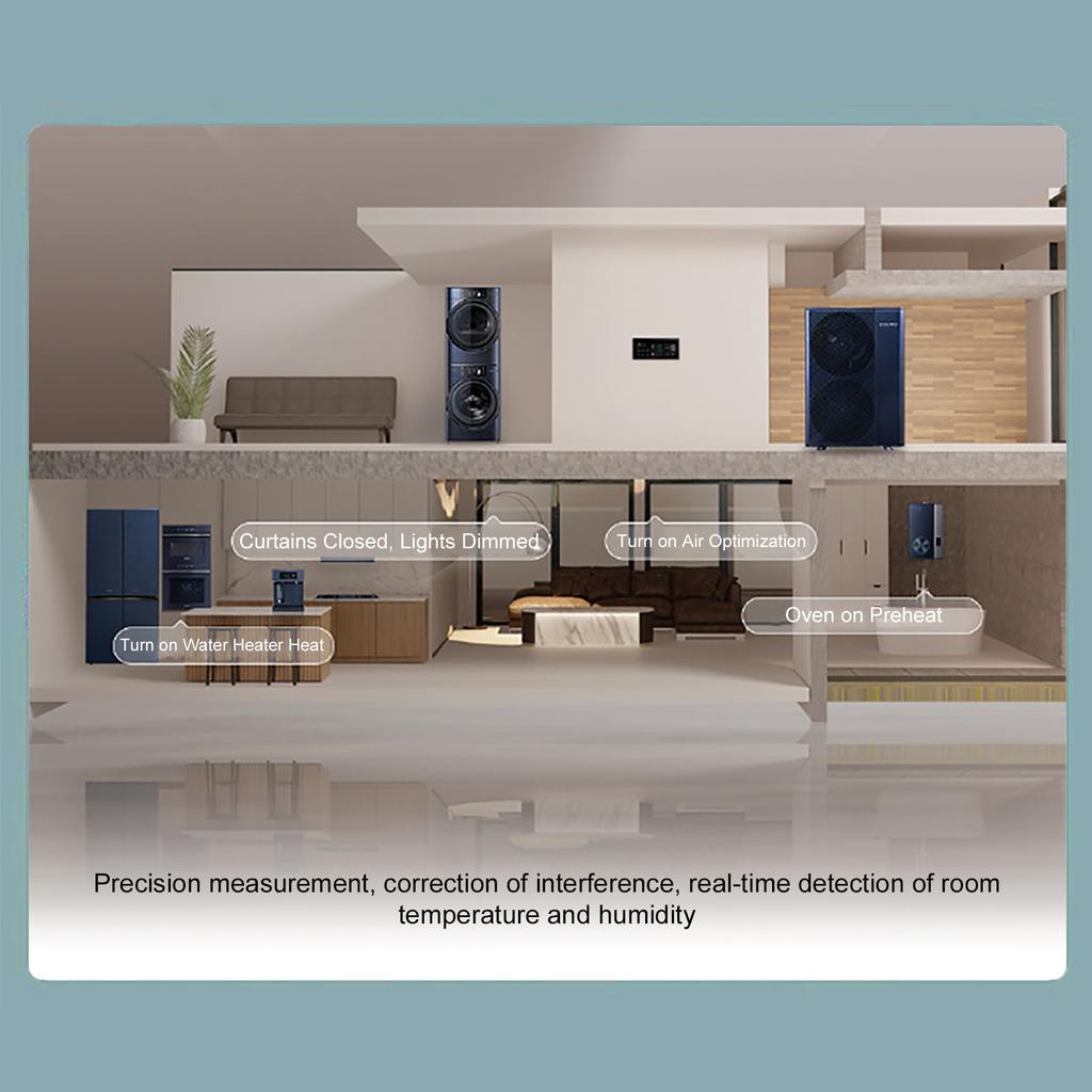 WiFi 12 в 1 Детектор качества воздуха Детектор углекислого газа с отображением времени и даты AQI PM2.5 PM10