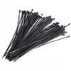 100pcs 10cm Nylon Plastic Zip Trim Wrap Cable Loop Ties Wire Self-Locking Black