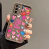 Чехол Сердце Листья Цветок для iPhone 17 16 15 14 13 12 11 Pro Max 17 Air 16E Plus Силиконовый Матовый Защитный Ударопрочный Чехол