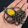 Ювелирные изделия из драгоценных камней в форме осьминога, шмель, яшма, кулон ручной работы из чистой медной проволоки