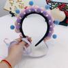 Pearl Chinese New Year Headwear Tang Suit Hair Hoop Ancient Style Red Hairband  Girls