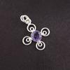 Handmade 925 Sterling Silver Jewelry Amethyst Gemstone Cross Pendant For Women PP-41-2