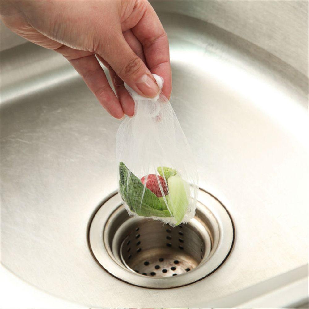 Garbage Bag Disposable Clogging Prevent Kitchen Drain Residue Collector Sink Strainer Filter Net