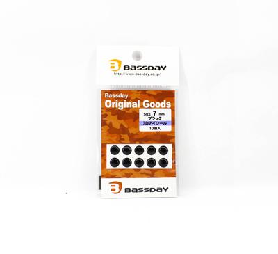 Bassday Живой глазной тюлень 3D диаметр 7 мм черный (8535)