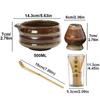 4PCS Food Grade Japanese Matcha Tea Set Bamboo Ceramic Japanese Chasen Matcha Whisk Set  Stirring