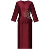 2025 Elegant Western-Style Mother's Wedding Dress - Chic Spring/Autumn Banquet Attire for Joyful Mother-in-Law