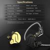 Проводные наушники-вкладыши DIY Наушники 1BA+1DD Гибридный драйвер HIFI DJ Бег Спорт Вкладыши