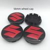 4pcs 3D 56mm 60mm 68mm For Suzuki Car Wheel hub Center Cap emblem Badge covers sticker Decals Styling accessories
