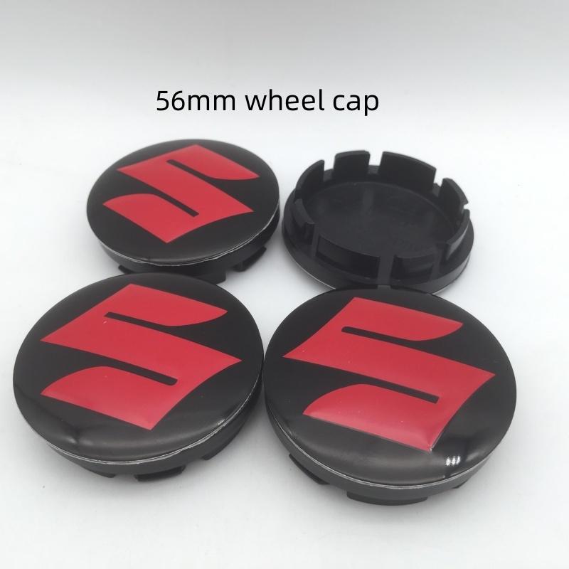 4pcs 3D 56mm 60mm 68mm For Suzuki Car Wheel hub Center Cap emblem Badge covers sticker Decals Styling accessories