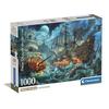 Puzzle - CLEMENTONI - COLLECTION PIRATES BATTLE - 1000 Pièces - Thème Fantastique - Pour Adultes