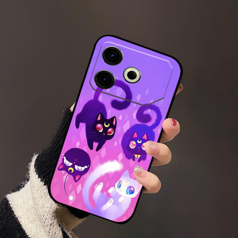 Чехол для Tecno Pova 6 Neo ТПУ Роскошный Черный Силикон Мягкие Чехлы для Телефона для Tecno Pova 6 Neo Защитный Мягкий Чехол Pova6 Neo Capa