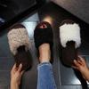 Модница Дома Теплые Домашние Плюшевые Тапочки из Необработанного Европейского Хлопка с Открытым Пальцем
