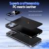 Soft Armor Cooling Plain Leather Hybrid PC Phone Case