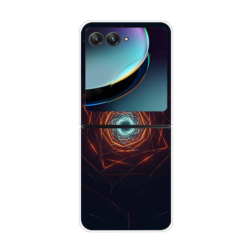 Чехол для Moto Razr40 Ultra Мраморный Рисованный Чехол для Телефона Для Motorola Razr 40 Ultra Razr4 Razr+ Жесткий Пластик Защитный Funda