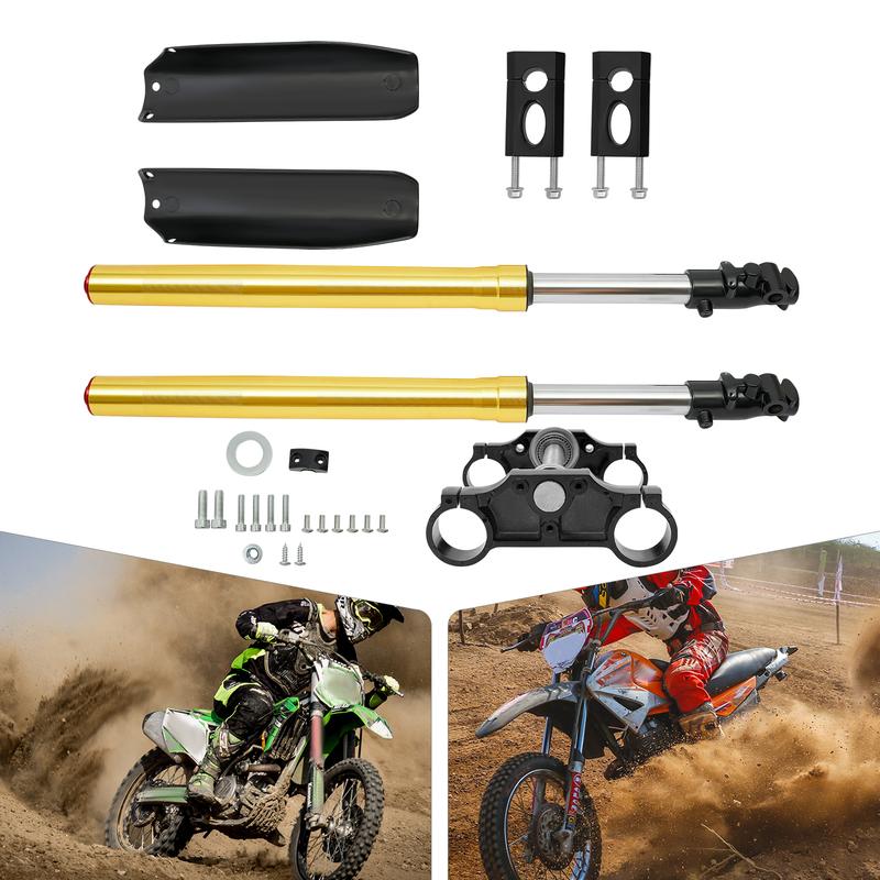 29-дюймовая амортизационная вилка для питбайка/мотокросса 110cc 125cc, комплект амортизаторов с траверсой 45/48мм