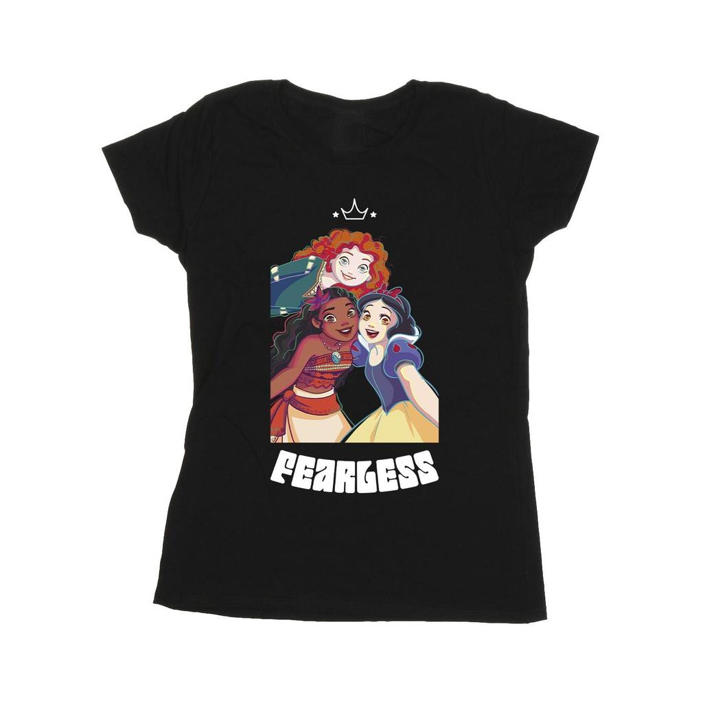 Disney Womens/Ladies Princess Fearless Cotton T-Shirt