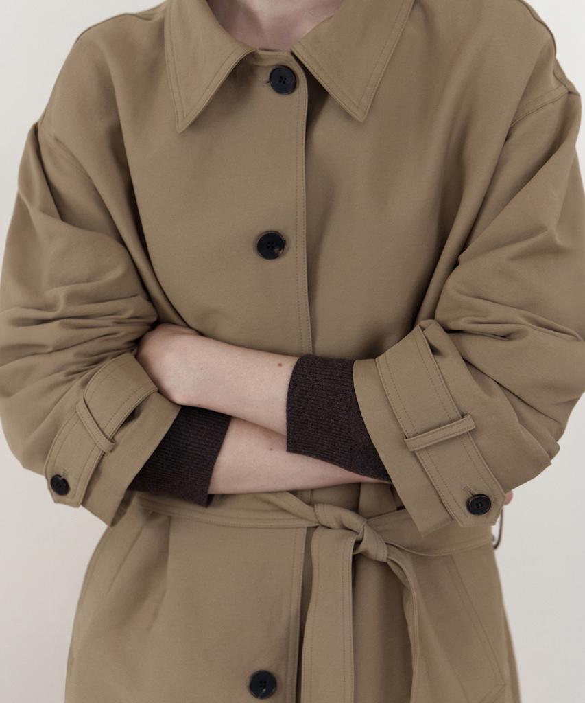 WEDNESDAYOASISFORWOMEN [Atelier Edition] Muse Long Trench Coat_Deep Beige(Wb6Ot13)