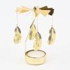Gol2026 Christmas Tree Snowman Santa Birthday Angel Fairy Spinning Rotating Carousel Candle Holder Tealight Drop Shipping