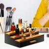 3 Tiers Wooden Perfume Display Stand with Storage Drawer Large Capacity Desktop Perfume