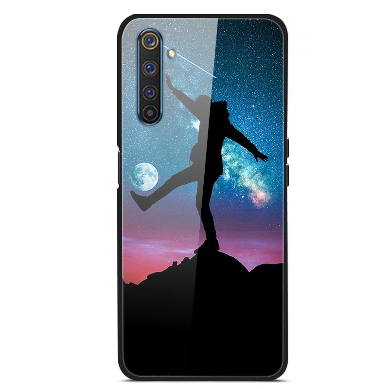 Для OPPO Realme 6 pro Чехлы Закаленное Стекло Задняя Крышка Телефона для Realme 6pro Силиконовые Бамперы Чехлы coque на Realme6 6S 6 s 6i