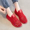 Shoes Women's Summer New Breathable Mesh Sneakers Fly-woven Single Shoes Women's Shoes Soft-soled Cloth Shoes Women's One 2025