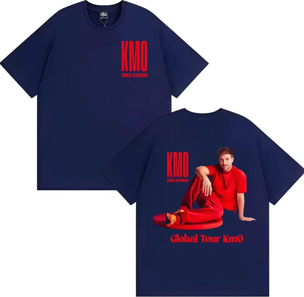 Pablo Alborn Global Tour Kmo Graphic T Shirt Unisexs Clothing Fashion Classic Oversized Tshirt Cotton Short Sleeve Tshirts