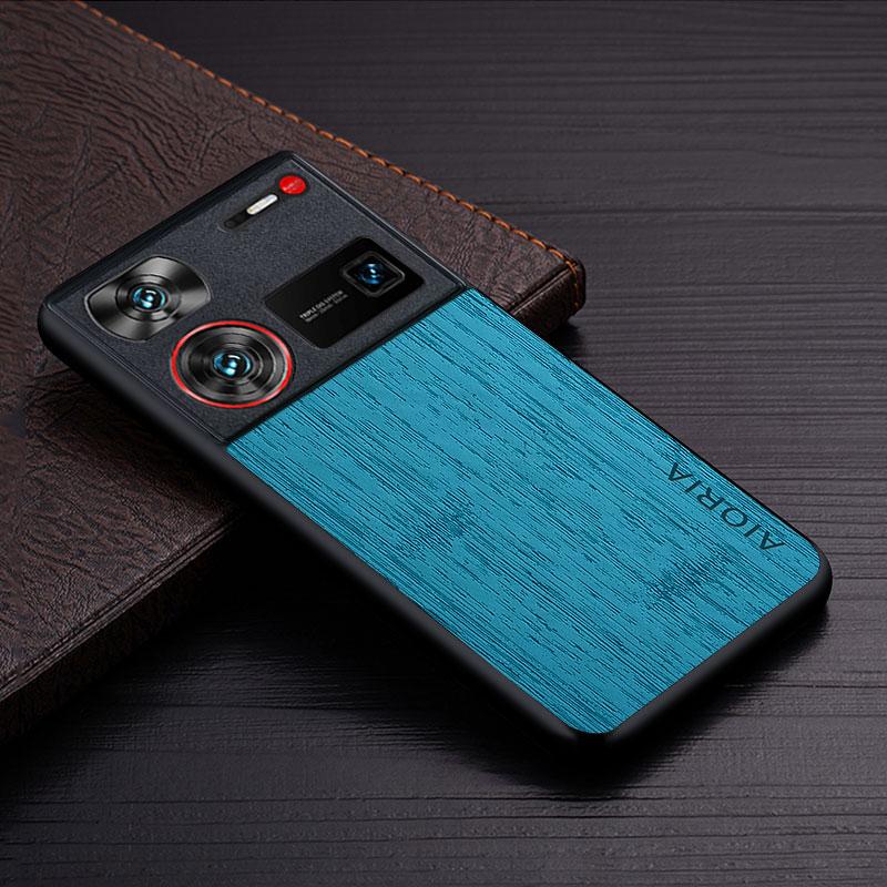 Чехол для Nubia Z70 Ultra Z60S Pro Z60 Ultra funda с рисунком под бамбук и дерево Кожаный чехол Роскошный coque для Nubia Z60 Ultra чехол capa