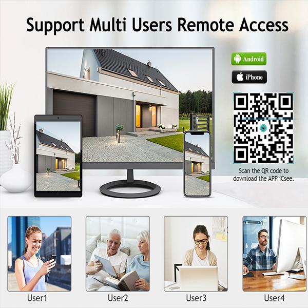 Techage 4MP PTZ WIFI IP Camera Speed Outdoor Wireless AI Security Surveillance IP Camera Full Color Night Two Way Audio ONVIF