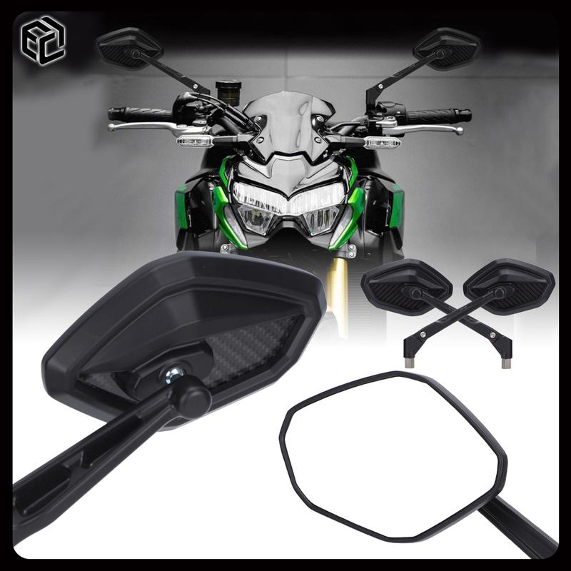 Для мотоцикла Z900 Зеркало заднего вида для KAWASAKI ZH2 / Z650 / Z400 /Z800 /Z1000 Карбоновое волокно Боковые зеркала Аксессуары для мотоцикла